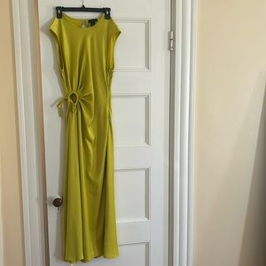 House of Harlow 1960 Green Yellow Dress